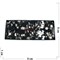 Резинки черные (E-89) со стразами 200 шт/упаковка - фото 161437