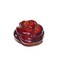 Подвеска кулон из янтаря роза красная 1 см - фото 161549