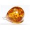 Подвеска кулон из янтаря капля светло-оранжевая 2,3 см - фото 161553