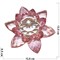 Кристалл Лотос розовый 13 см (XH1-3A) - фото 161858