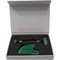Набор подарочный зеленый авантюрин в магнитной коробочке (роллер + гуаша) - фото 162278
