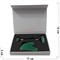 Набор подарочный зеленый авантюрин в магнитной коробочке (роллер + гуаша) - фото 162280