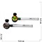 Трубка курительная с гриндером D&K glass pipe - фото 162412