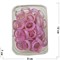 Кольцо из розового кварца граненое (разные размеры в ассортименте) - фото 162522