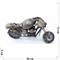 Фигурка металлическая мотоцикл цвет металл 13 см - фото 164456