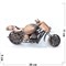 Фигурка металлическая мотоцикл под медь 11 см - фото 164460