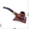 Трубка курительная (TR-20.11) деревянная - фото 164493