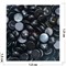 Кабошоны 15 мм круглые из черного агата - фото 164961