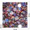 Кабошоны 15 мм круглые из цветной мозаики - фото 165003
