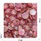 Кабошоны 20 мм круглые из розовой мозаики - фото 165103