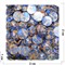 Кабошоны 20 мм круглые из синей мозаики - фото 165107