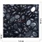 Кабошоны 8x14 вытянутый овал из черного агата - фото 165217