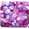 Кабошоны 12x16 овальные из фиолетового цветного агата - фото 165458