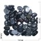 Кабошоны 12x16 овальные из черного агата - фото 165461