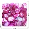 Кабошоны 13x18 овальные из фиолетового цветного агата - фото 165561