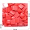 Кабошоны 14x14 квадратные из красного коралла - фото 165779
