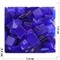 Кабошоны 14x14 квадратные из темно-синего кошачьго глаза - фото 165797