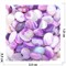 Кабошоны 18x25 овал из бело-фиолетового цветного агата - фото 165959