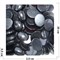 Кабошоны 20x25 овал из черного агата - фото 166063