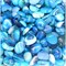 Кабошоны овальные 15x20 из цветного голубого агата - фото 166120