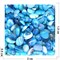 Кабошоны овальные 15x20 из цветного голубого агата - фото 166121
