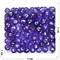 Бусины кабошоны граненые 10 мм из стекла фиолетовые - фото 166185