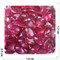 Кабошоны 13x18 «бриллиант» из стекла красные - фото 166195