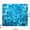 Кабошоны граненые 12x16 из голубого стекла - фото 166247