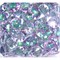Кабошоны 15 мм «бриллиант» из фиолетового фианита - фото 166256