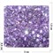 Кабошоны 7x9 зернышки из фиолетового стекла - фото 166325