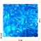 Кабошоны 10x20 граненые капли из голубого стекла - фото 166367