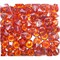 Кабошоны 12 мм «бриллиант» из ярко-оранжевого стекла - фото 166380