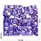 Кабошоны 10x14 прямоугольные из стекла фиолетового цвета - фото 166559