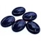 Плоские овальные кабошоны 30x40 мм из синего авантюрина - фото 166694