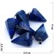 Подвески шестиугольные 4 см из синего лазурита - фото 166739