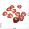 Подвеска «Сердце» 3 см из красной яшмы - фото 166900