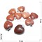 Подвеска «Сердце» 3 см из коричневого авантюрина - фото 166902