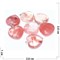 Подвеска «Сердце» 2,6 см из розового халцедона - фото 167016