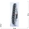 Мужской браслет (P-893) из черной керамики под серебро - фото 167126