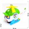 Игрушка детская вертолет 12 см - фото 167807