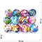 Мячики детские ассорти поролоновые 12 шт/уп - фото 168190