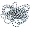 Браслеты черно-белые (M-46) из цветного бисера 100 шт/уп - фото 168893