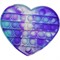 Силиконовая игрушка «сердце» попит пупырка синяя - фото 170059
