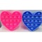 Игрушка пупырка сердце одноцветное мини 9 см - фото 171780