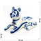 Фигурка Шерхан синяя гжель Тигр Символ 2022 года - фото 171874
