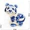 Фигурка Федя гжель синяя Тигр Символ 2022 года - фото 171876