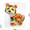 Фигурка Федя гжель цветная Тигр Символ 2022 года - фото 171878