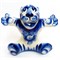 Фигурка Тигран (12) гжель синяя Символ 2022 года - фото 171881