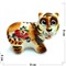 Фигурка Шерхан гжель (16-A) цветная Тигр Символ 2022 года - фото 171910