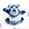 Фигурка Малыш синяя гжель Тигр Символ 2022 года - фото 171918